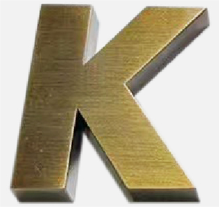 SUS HLイエローブロンズメッキサンプル