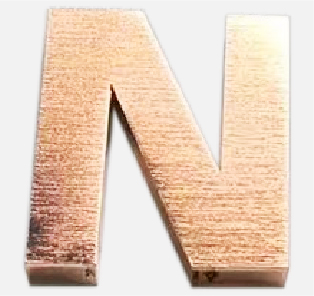 SUS HLライトローズゴールドメッキサンプル