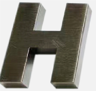 SUS HL青ブロンズメッキサンプル