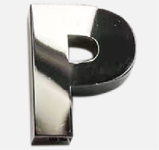 SUS鏡面ブラックメッキサンプル