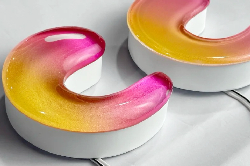 ゼリー発光文字